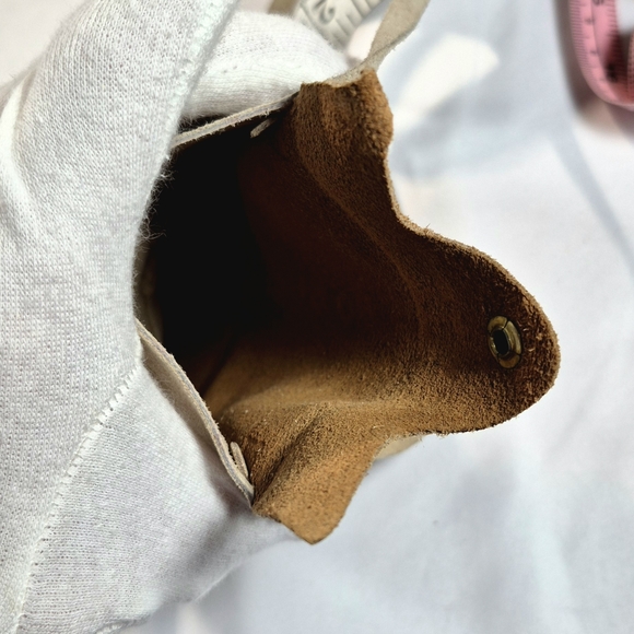 Vintage Cherokee In The Smokies Beaded Leather Fringe Pouch - Picture 7 of 7